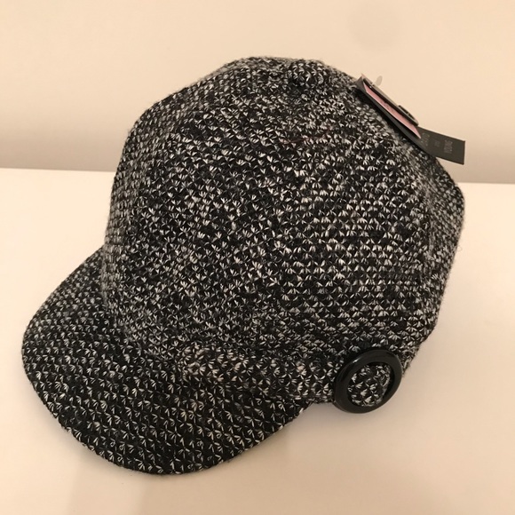 David and Young Dark Gray Tweed Look Acrylic Hat - Picture 2 of 8